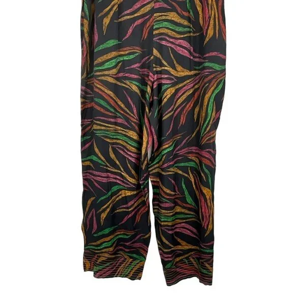 NWT FARM Rio Shinny Zebra Pants Women's L Multicolor Lightweight Viscose Casual - Picture 8 of 15